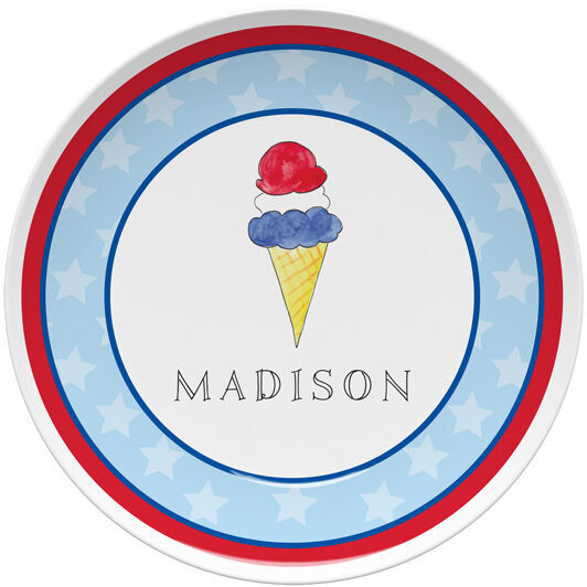Red, White and Blue Children's Plate